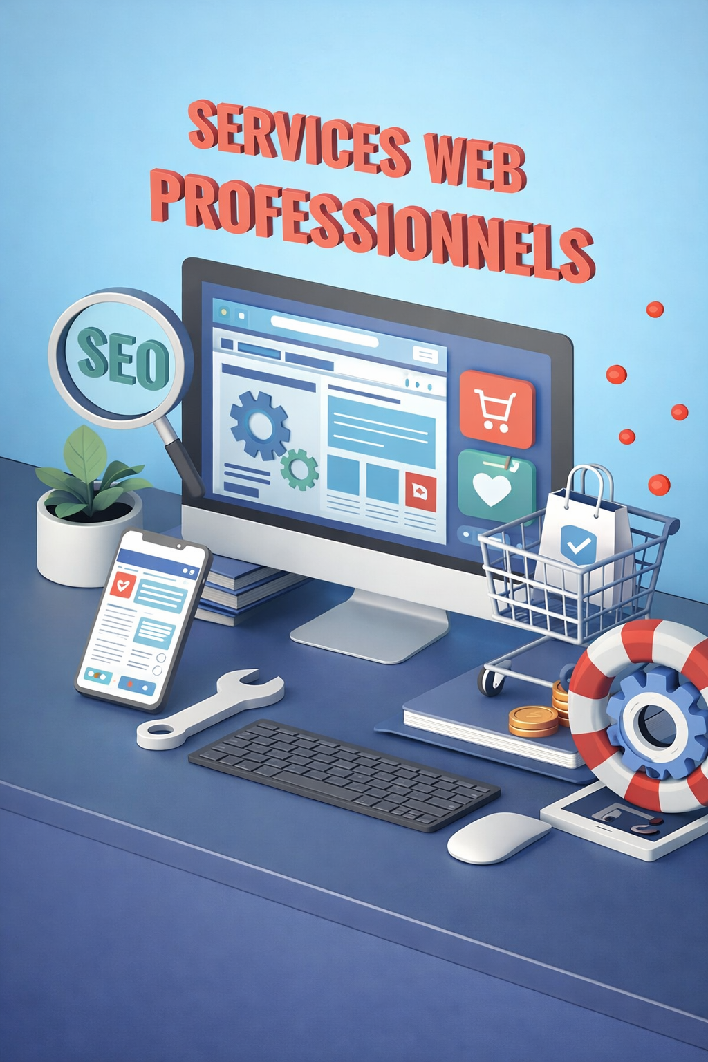 services web professionnels illustrés par une stratégie de marketing digital et création de contenu vidéo