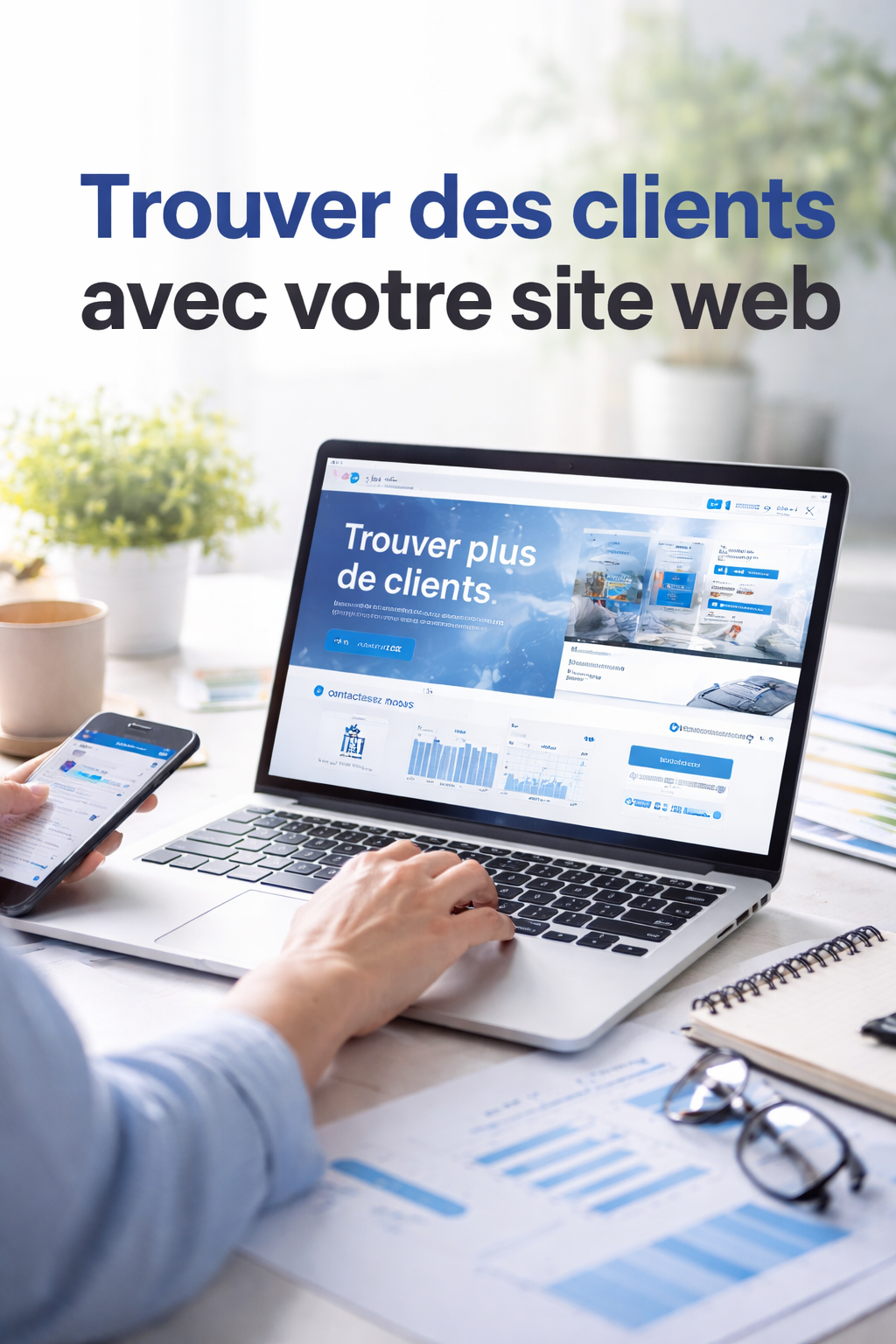 trouver des clients avec un site web